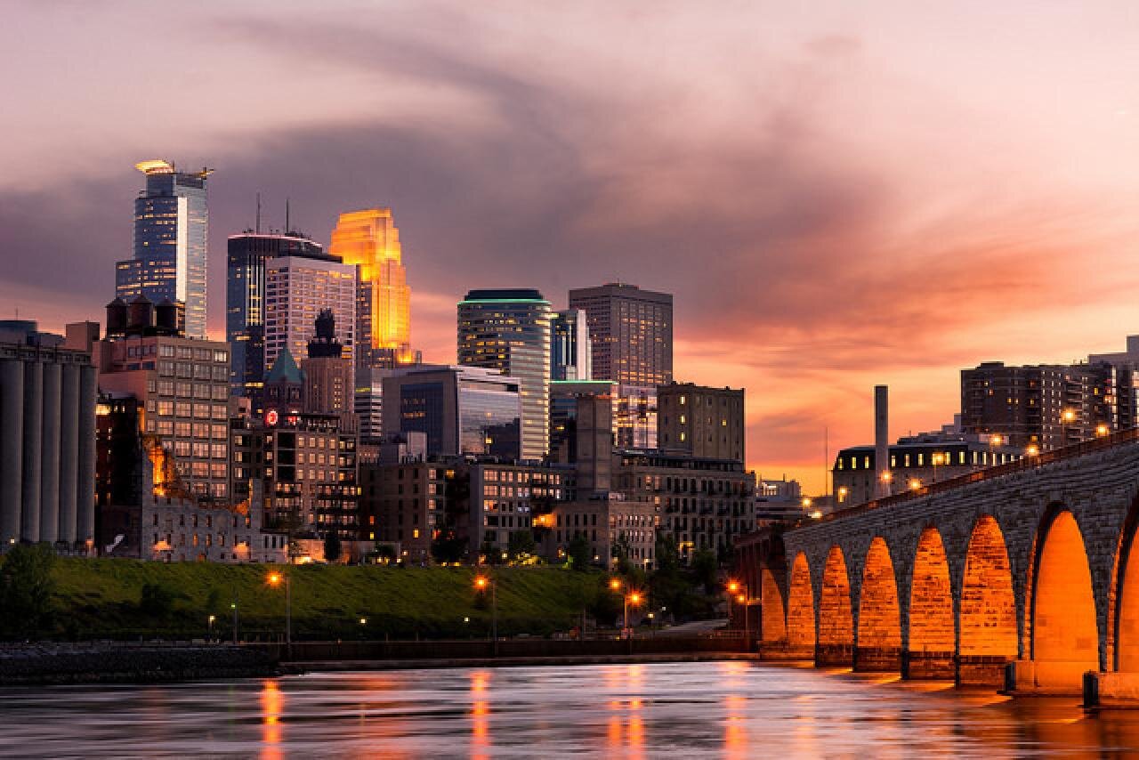 A woman in a light blazer, in the Twin Cities filming locations post