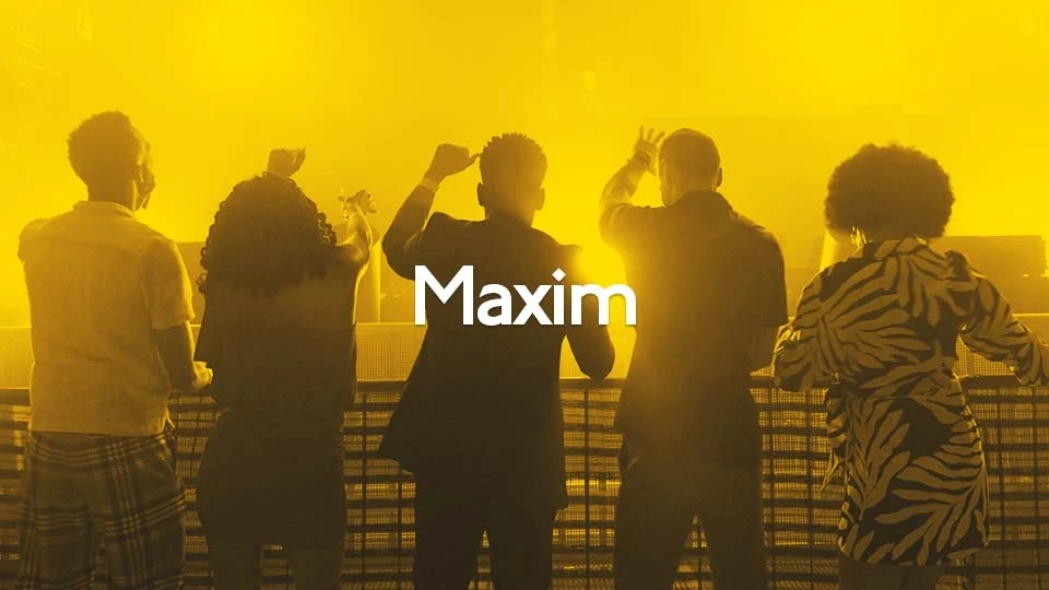 Maxim brand video thumbnail - lifestyle commercial production Superbowl